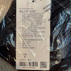 Lululemon Align Pant 25” Black